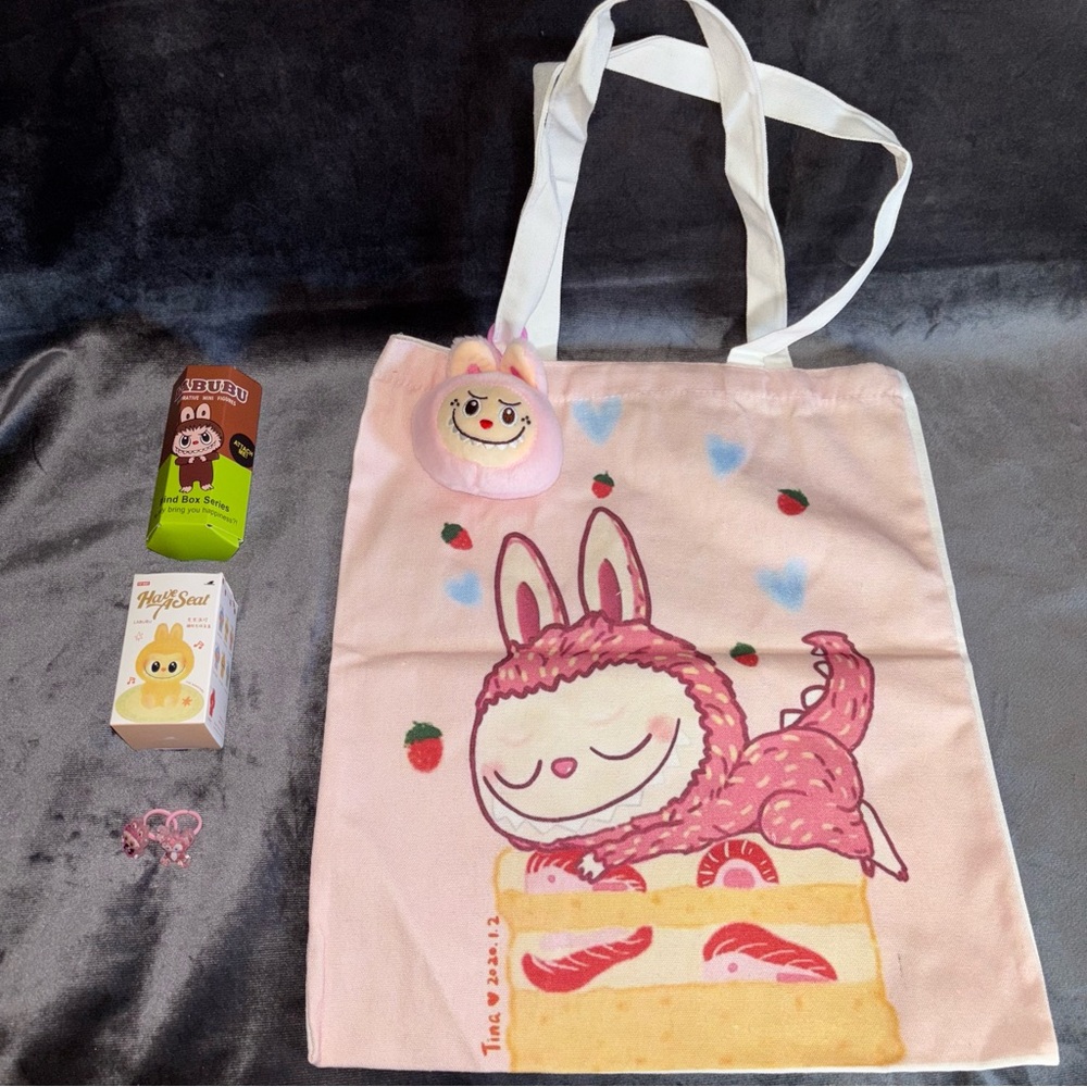 Labubu tote bag bundle